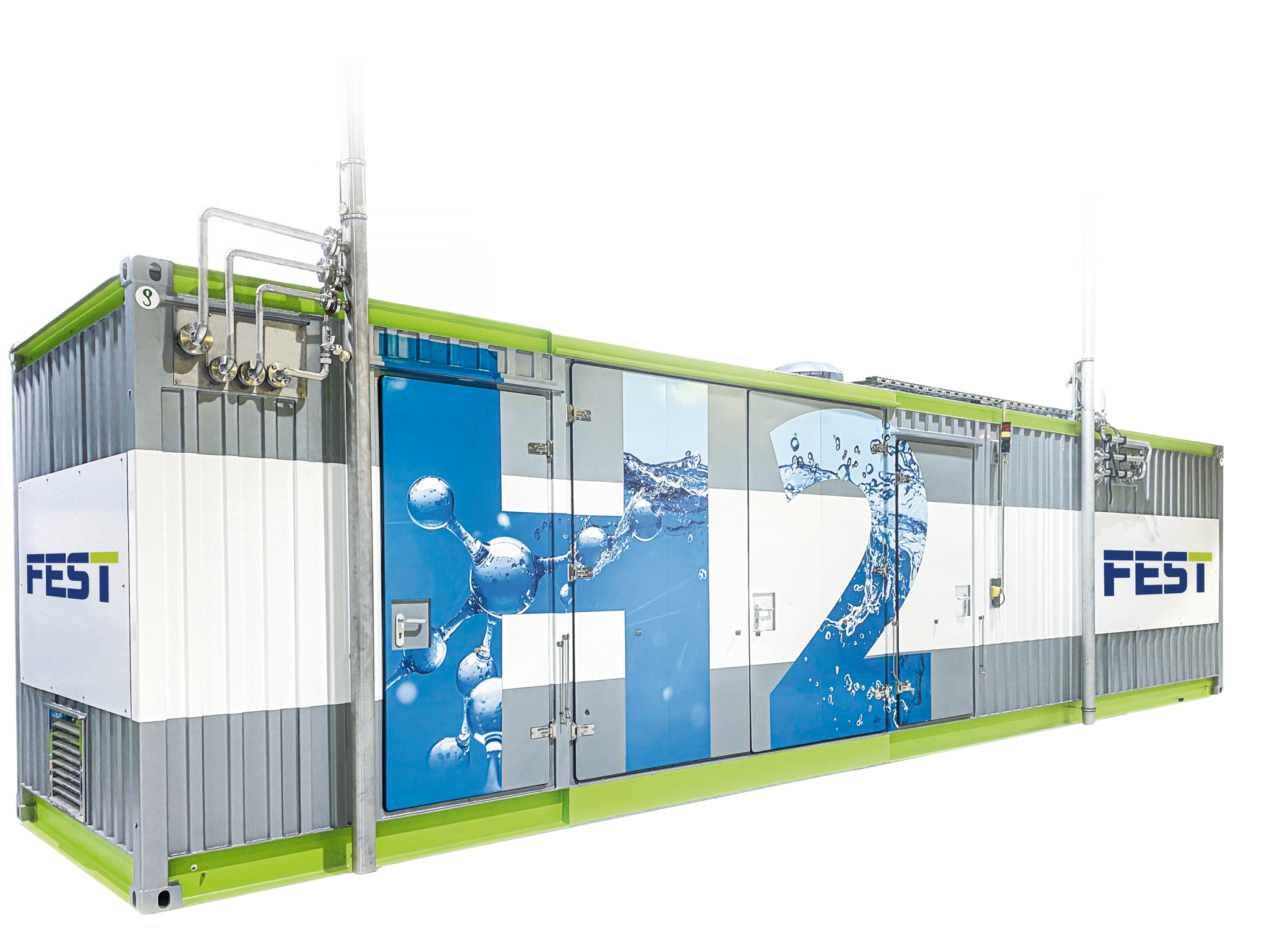 Fest PEM Elektrolyseur produziert grünen Wasserstoff
